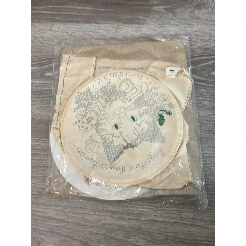 Designs For The Needle Stamped Cross Stitch X Cats Are Human Kit Cats V Dogs NIP